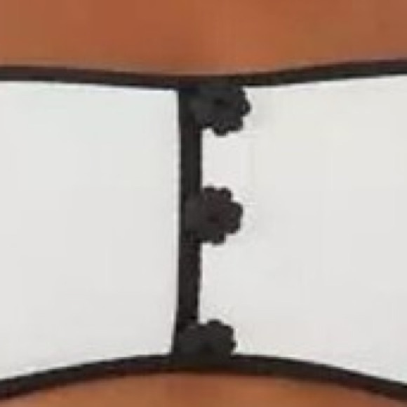 KATE SPADE Contrast Bandeau Bikini Top Pique Texture Colorblocking size L NWT - Picture 6 of 8
